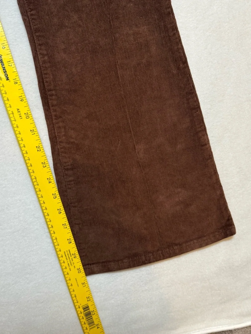 Lucky Brand Stevie High Rise Corduroy Flare Pants Brown Women’s Sz 12/31R - Picture 14 of 14